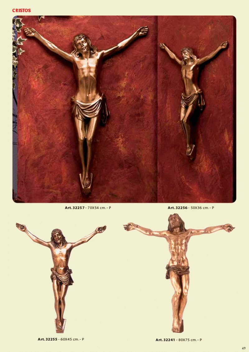 Catálogo Cristos y cruces de bronce